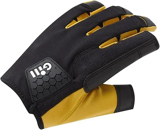 Gill Pro Sailing Gloves - Long Fingers with Exposed Finger and Thumb for Sailing, Paddle & Board Sports, Kayaking or Windsurfing