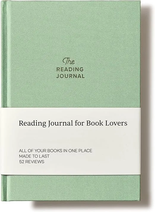 KUNITSA CO. The Reading Journal - 52 reviews. Book Journal for Book Lovers & Readers. Review and Track Your Reading (Green)