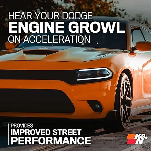 K&N Cold Air Intake Kit: Increase Acceleration & Engine Growl, Guaranteed to Increase Horsepower up to 7HP: Compatible with 3.6L, V6, 2011-2019 Dodge/Chrysler (Challenger, Charger, 300, C), 69-2544TP