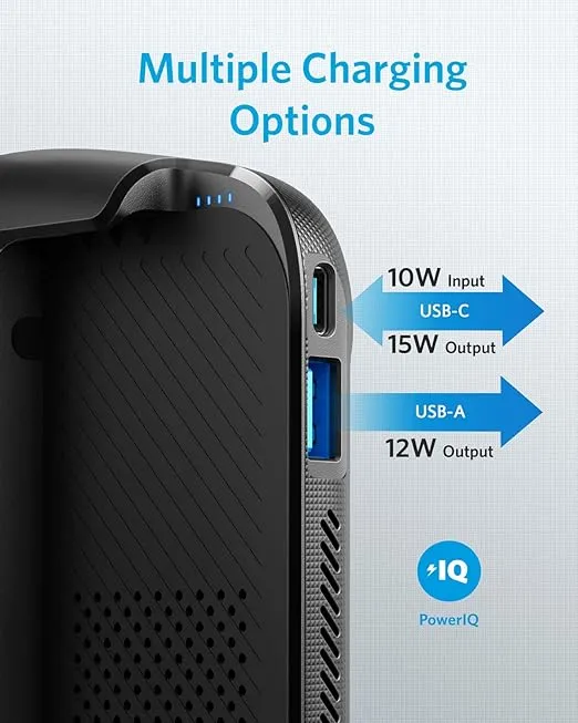 Anker PowerCore Play 6K Mobile Game Controller with 6700mAh Power Bank and Radiator Gamepad for iOS Android Phone