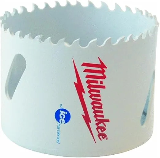 Milwaukee Electric Tool 49-56-0173 Ice Hardened Bi-Metal Hole Saw, 3" Die, 8% Cobalt