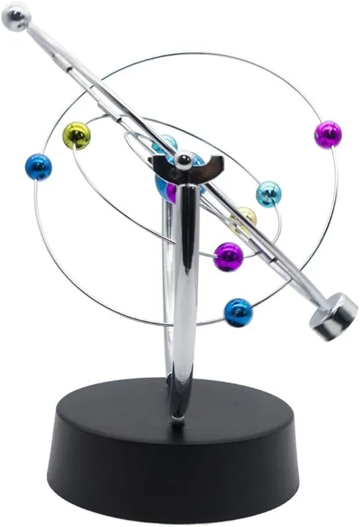 ScienceGeek Kinetic Art Asteroid - Electronic Perpetual Motion Desk Toy Home Decoration