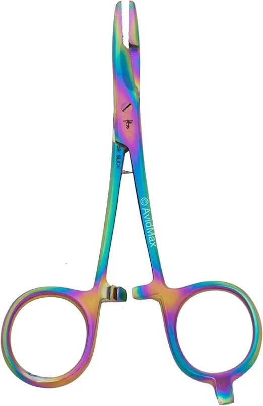 Dr. Slick Scissor Clamp, 5-1/2", Prism Finish, Straight, 1/2
