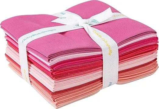 Confetti Cottons Pink 12 Fat Quarters Riley Blake Designs FQ-PIN120-12
