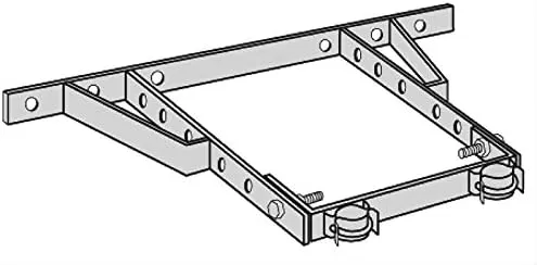 ROHN HB25CG 0" - 36" House Bracket Assembly - Adjustable
