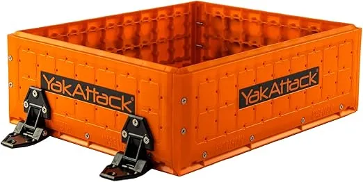 YakAttack ShortStak Upgrade Kit for BlackPak Pro, 13" x 16 - YakAttack Orange (BLP-AC-0010-OR) | Kayak Fishing Accessories