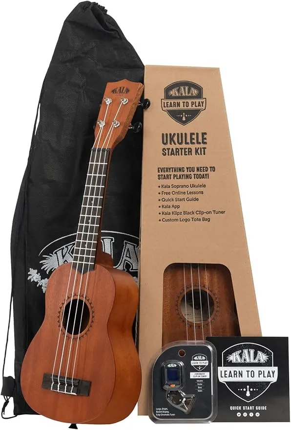 Kala, 4-String Ukulele, Natural, Soprano LTP-S : KALALTPS2105