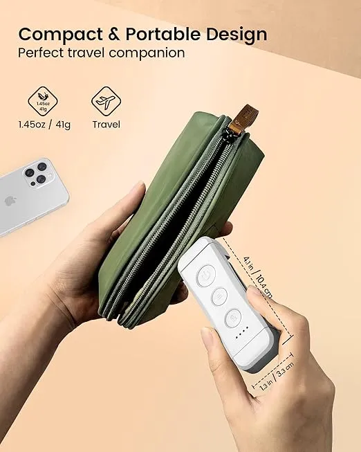 Glocusent USB Rechargeable Book Light for Reading in Bed, Portable Clip-on LED Reading Light, 3 Amber Colors & 5 Brightness Dimmable, Compact & Long Lasting, Perfect for Book Lovers, Kids