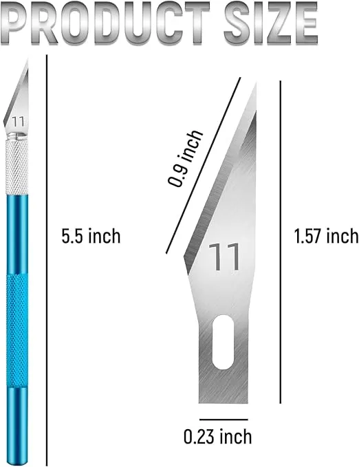 10 Pack Exacto Knife, Colorful Craft Knife Kit, Sharp Exacto Knife Set, Precision Hobby Knife for DIY, Art, Cutting, Carving, Halloween Pumpkin Carving, Scrapbooking