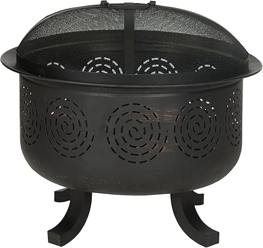 Safavieh Outdoor Collection Negril Copper and Black Fire Pit
