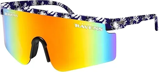 FOCO Men's NFL Team Logo Large Frame Sunglasses