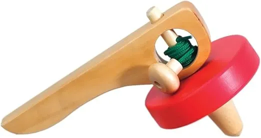 The Original Toy Company Hand Spinning Top (Red)