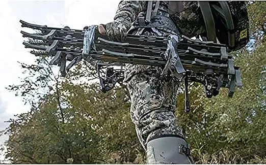 Hawk Helium 30" Lightweight Aluminum Treestand Climbing Sticks with Fold Up Steps and Boot Grabbing Grooves (1-Pack/3-Pack)