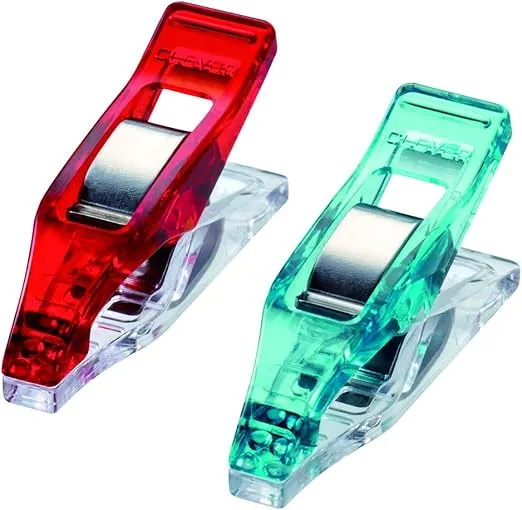 Clover Mini Wonder Clips (Red & Blue/20 pcs.)