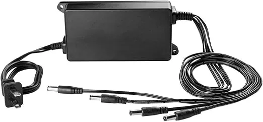 Lorex ACCPWRLHV516B 4-in-1 Power Adapter for Lorex 4K Security Camera, Black