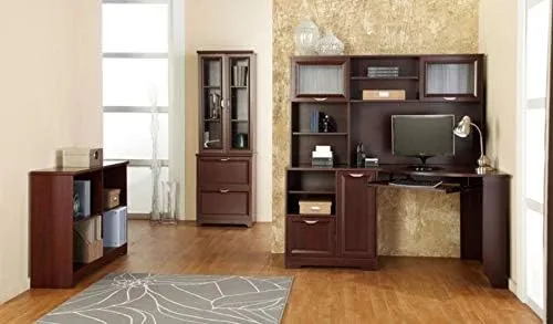 Realspace® Magellan 60"W Corner Computer Desk, Classic Cherry