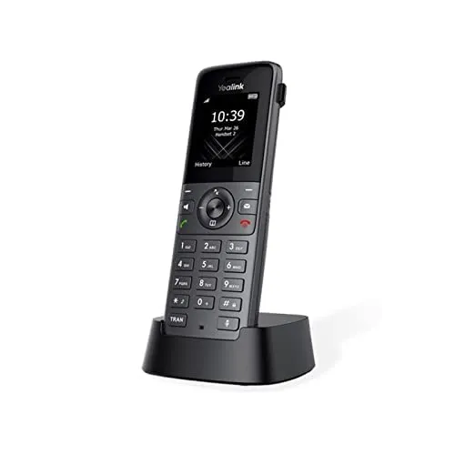 Yealink W73P IP Phone - Cordless - Corded - DECT - Wall Mountable - Space Gray, Classic Gray