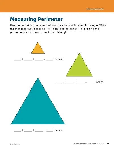 Scholastic Success with Math Grade 2 Workbook