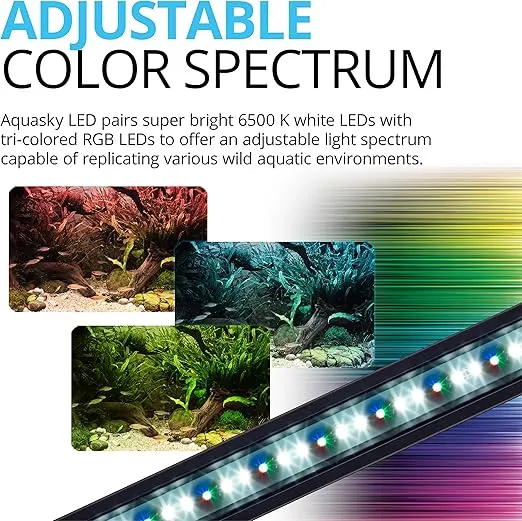Fluval Aquasky 2.0 LED Aquarium Lighting, 12 Watts, 15-24 Inches