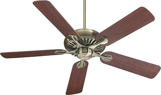 Quorum 91525-4, Pinnacle Antique Brass Energy Star 52" Ceiling Fan