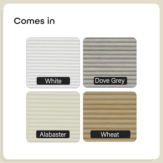 Cordless Cellular Pleated Window Shades - 30 Inch Width, 64 Inch Length - White - Light Filtering Top-Down Honeycomb Pull Down Blinds for Windows and Skylights by Achim Home Decor