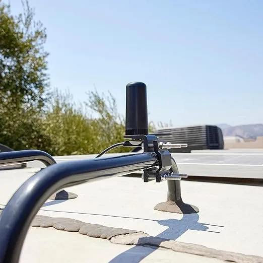 Midland MXTA25 3DB MicroMobile Compatible Gain Ghost Antenna – 3.5” Tall with 1.5” Base Diameter – Low Profile GMRS NMO Connection
