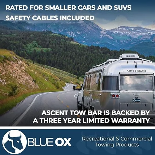 Blue Ox BX4370 Ascent Tow Bar - 2" Receiver, Class III 7500 lb. Rating, Maroon Shimmer