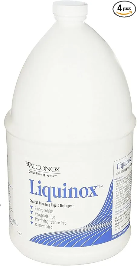 Alconox 1201 Liquinox Critical Cleaning Liquid Detergent, 1 Gallon Bottle (Case of 4)