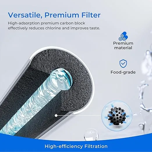 Waterdrop EDR1RXD1 Replacement for Everydrop® Filter 1, Whirlpool® W10295370A, EDR1RXD1B, P8RFWB2L, P4RFWB, WD-F38, Kenmore® 46-9081, 46-9930 Refrigerator Water Filter