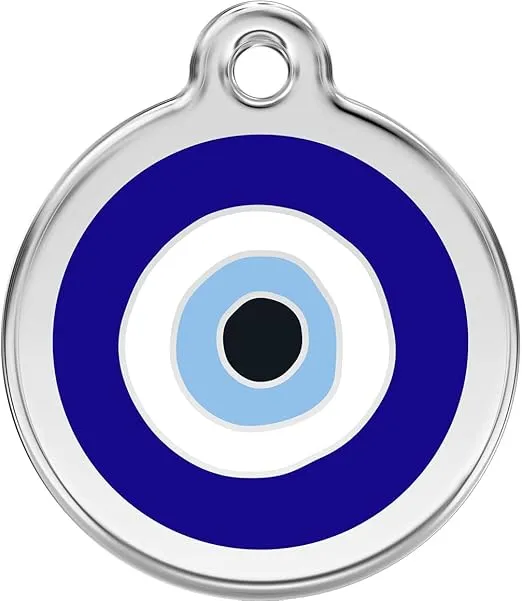 Red Dingo Personalized Evil Eye Pet ID Dog Tag (Small)