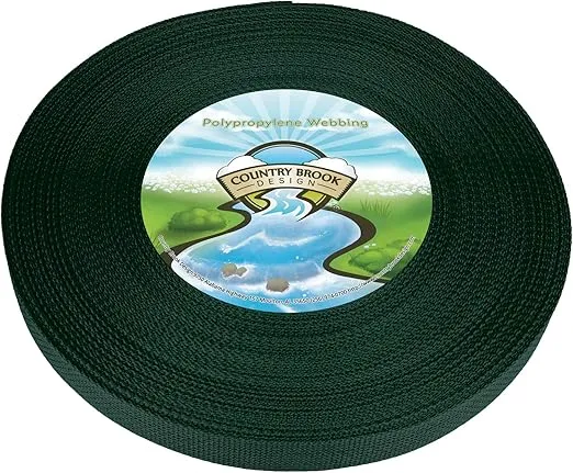 Country Brook Design 1 Inch Polypropylene (Polypro) Lightweight Webbing for Crafting - 28 Vibrant Colors