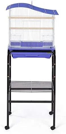 Prevue Pet Products Bird Cage Stand with Shelf, Black (SP445BLK)