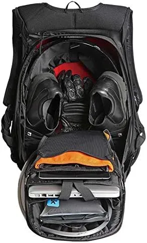 OGIO 123006.36 No Drag Mach 5 Motorcycle Backpack - Stealth Black , 20.5" H x 14.5" W x 7" D, Medium