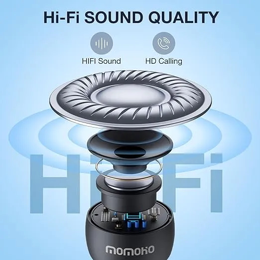 The Smallest Mini Bluetooth Speaker Wireless Tiny Speakers with Built in Mic,TWS Pairing Portable Speaker for Hiking, Running, Car, Outdoor, Travel, Gifts (Black)