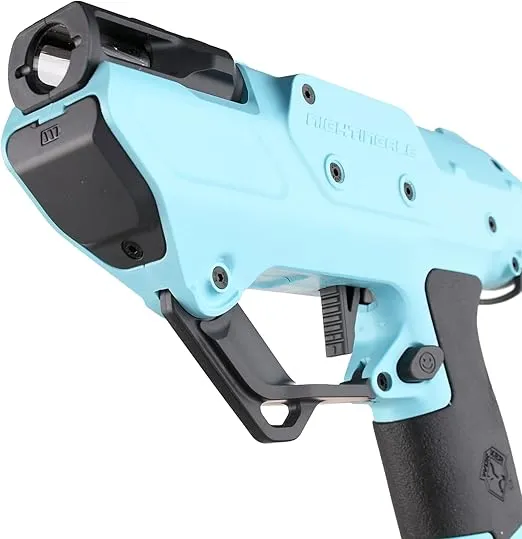WORKER Nightingale Blaster Pro, Semi-Auto Flywheel Blaster Toy (Battery Not Included) Blue