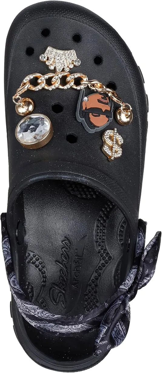Skechers Women's Snoop Dogg: Arch Fit Footsteps-Rolling Glitz Clog