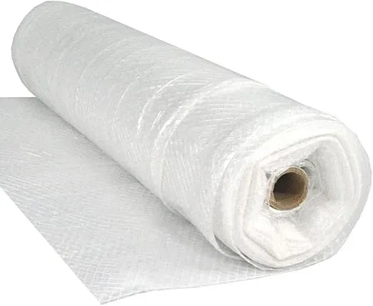 VBS – String Reinforced Clear Plastic Sheeting - 6 mil - (6' x 100') – Clear Plastic Roll for Spray Barrier, Roll of Plastic Sheeting Heavy Duty, Thick Plastic Sheeting, Polyethylene Film