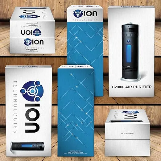 B-1000 Permanent Filter Ionic Air Purifier Pro Ionizer with UV-C, New (Black)