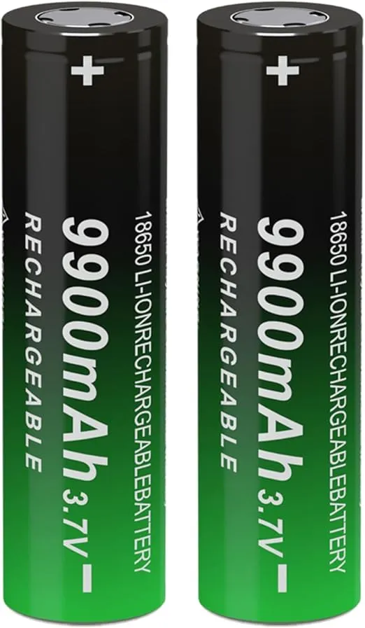 18650 Rechargeable Battery 3.7 Volt Batteries 18650 Flat top for flashlights,Headlamps,Electronic Device,(2pack-0929L)