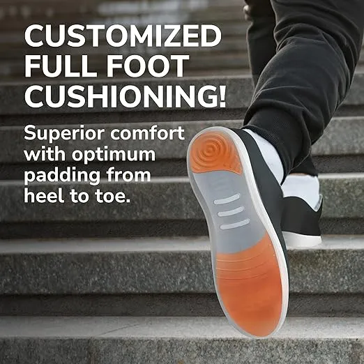 Dr. Scholl's Custom FiT Comfort Insoles, Low Arch Support Shoe Inserts for Women Size 6.5-7 | Men 5.5-6, Full Length Insoles Men Women, Superior All Day Comfort and Plantar Fasciitis Relief CF720