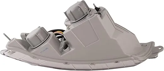 HEADLIGHTSDEPOT Chrome Housing Halogen Headlights Set Compatible with International Harvester 4100 4200 4300 4400 8500 TranStar 8600 Includes Left Driver Left Driver Pair