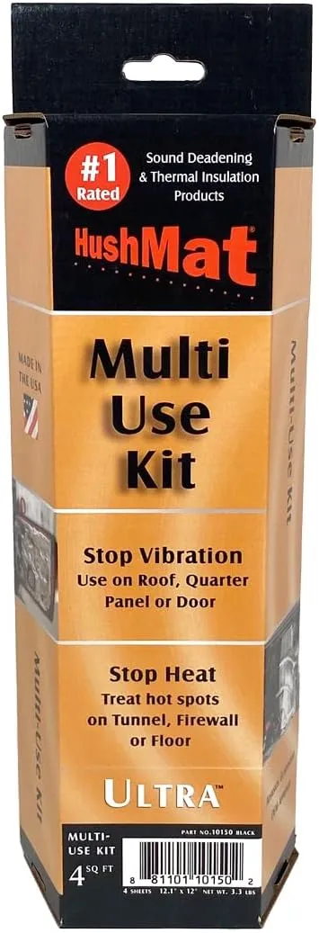 10150 Multi Use Kit - (4) 12" x 11" Black Ultra Sheets - 3.7 Square Feet