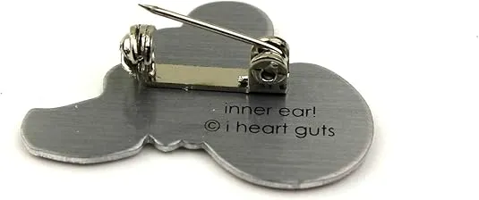Inner Ear Lapel Pin - Now Hear This by I Heart Guts