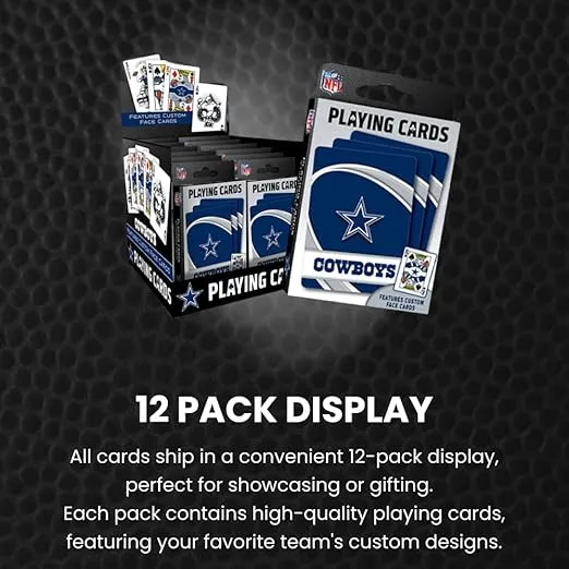 MasterPieces - NFL Playing Cards, Officially Licensed New York Giants Football Deck, Family Games for Adults and Kids, Standard Index