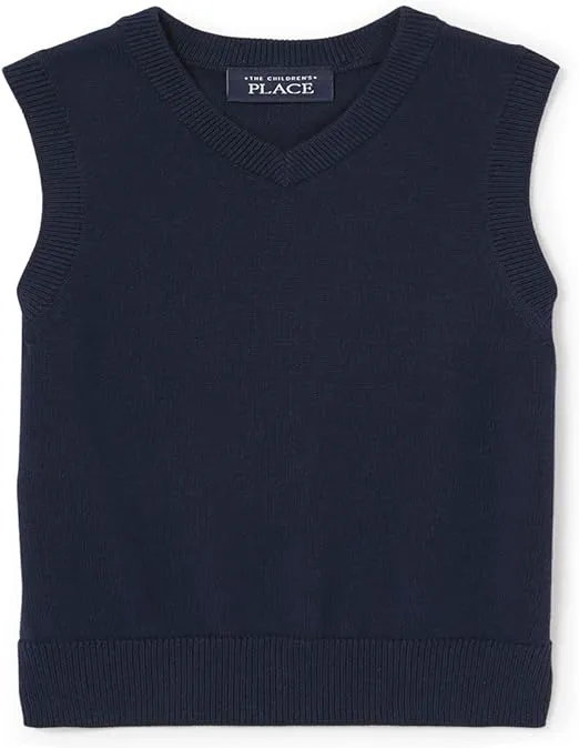 The Children's Place Baby Boys' and Toddler V-Neck Sweater Vest