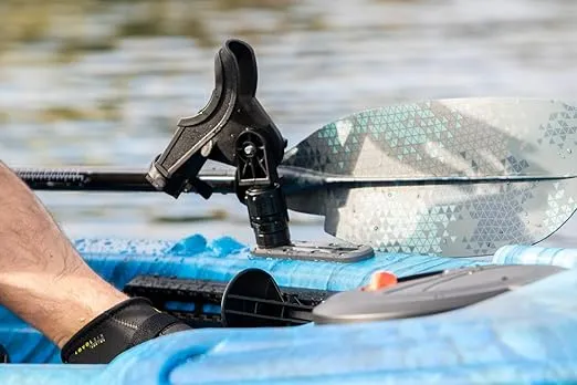The Catch Kayak Paddle|Adjustable Fiberglass Shaft with Nylon Blades|Lightweight, Adjustable| Perfect for Kayak Fishing, 98.5 inch (250cm) - Arctic Blue - PS1973-00