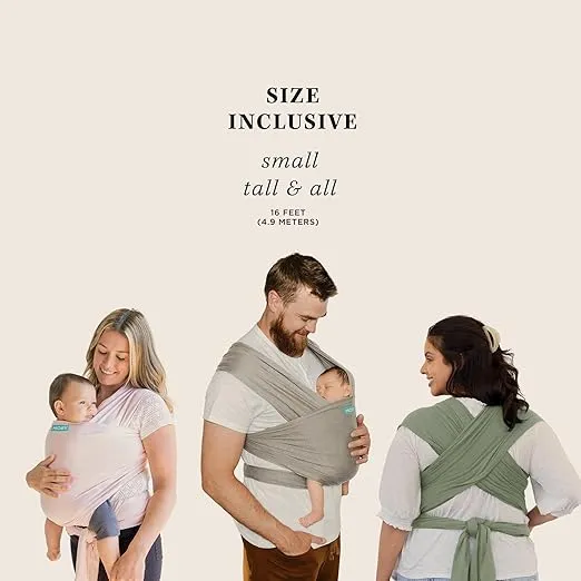 Moby Wrap Baby Carrier | Classic | Baby Wrap Carrier for Newborns & Infants | #1 Baby Wrap | Baby Gift | Keep Baby Safe & Secure | Adjustable for All Body Types | Perfect for Mom & Dad | Pear