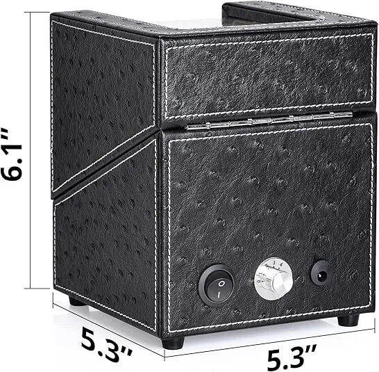 TRIPLE TREE Single Watch Winder for Automatic Watches, with Super Quiet Japanese Motor, 4 Rotation Mode Setting, Flexible Plush Pillow Fit Lady and Man Watches