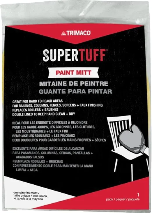 Trimaco SuperTuff Painter's Mitt with thumb , White|whites - 10901