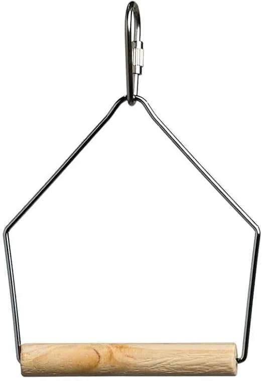 Prevue Pet Products BPV387 Natural Wood Birdie Basics Birch/Wire Swing, 3 by 4-Inch